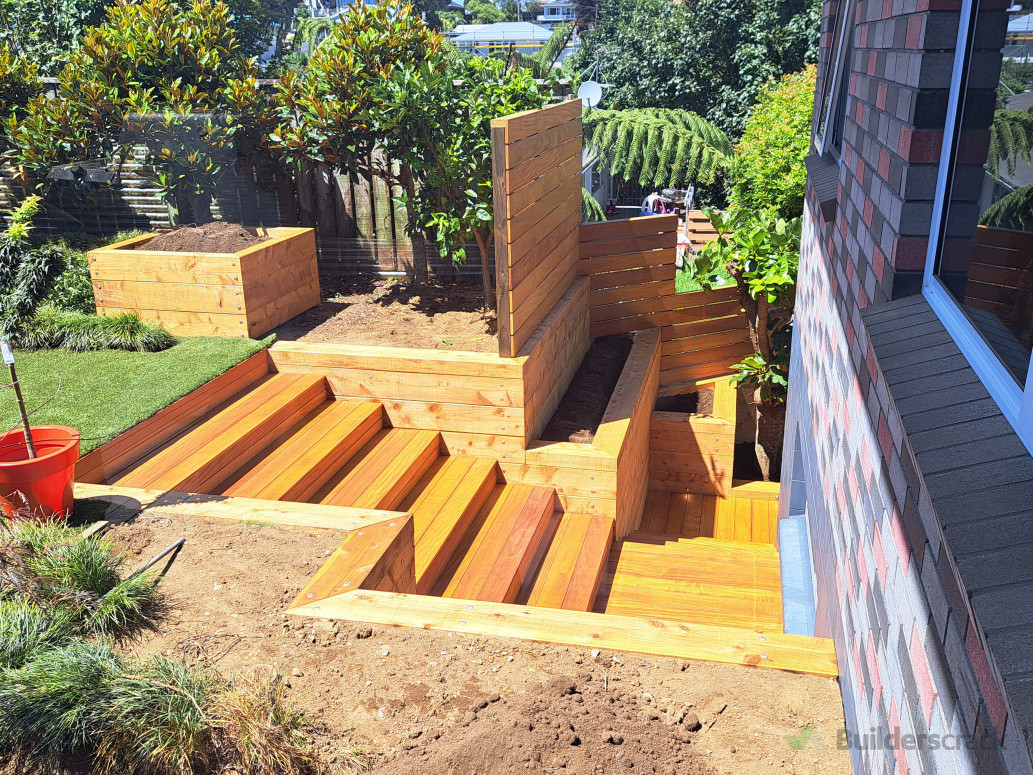 Backyard landscaping