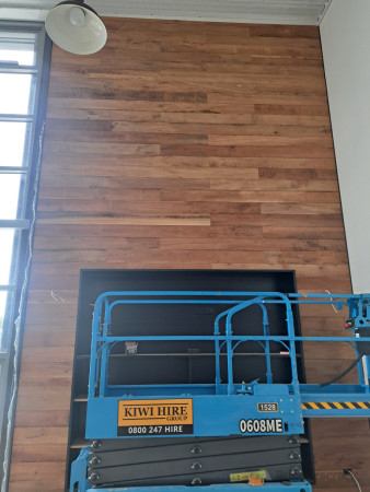 Rimu rustic feature wall