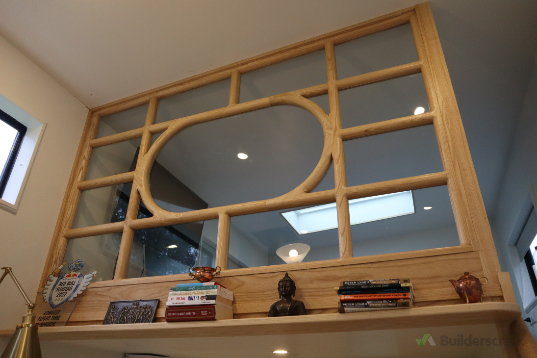 Curved Ash Window Victorian Style Door