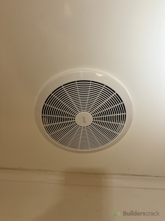 Install new bathroom fan