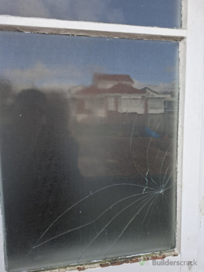 cracked glass