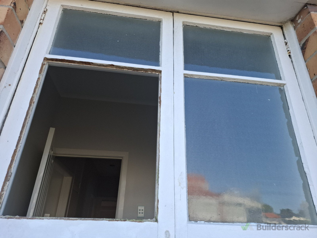 work in Progress of replacing glass