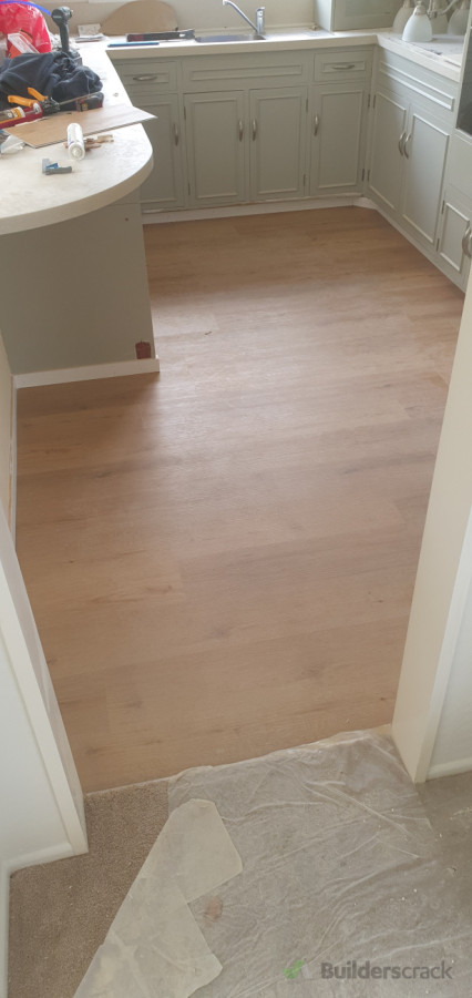 New flooring installed