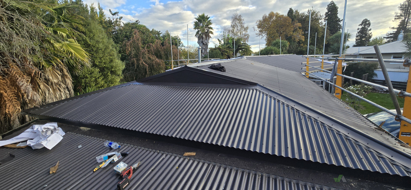 Flashings completed to roof code