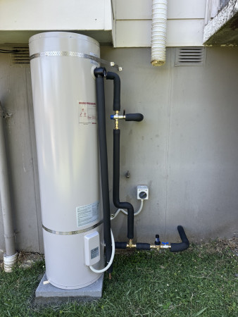 New outdoor hot water unit