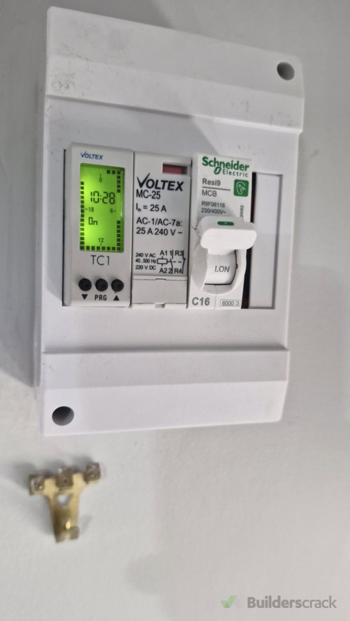 timer and contactor set up