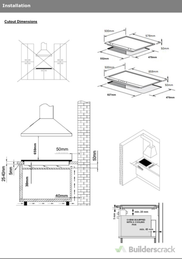 Manufacturers instructions are necessary to look at before purchasing a new gas appliance.