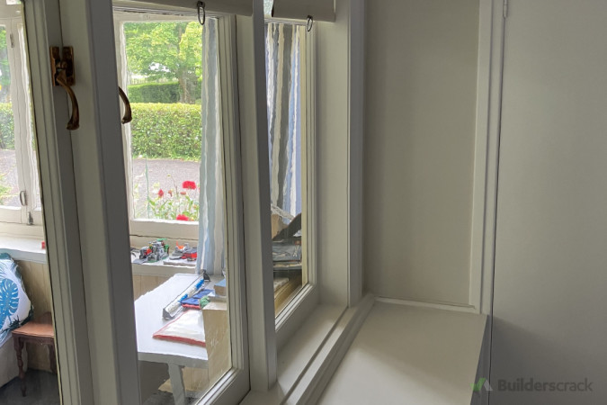 Interior windows  and cabinetry