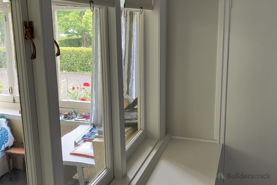 Interior windows  and cabinetry