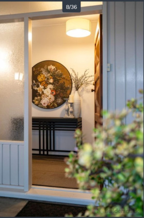 Front door sanding and staining