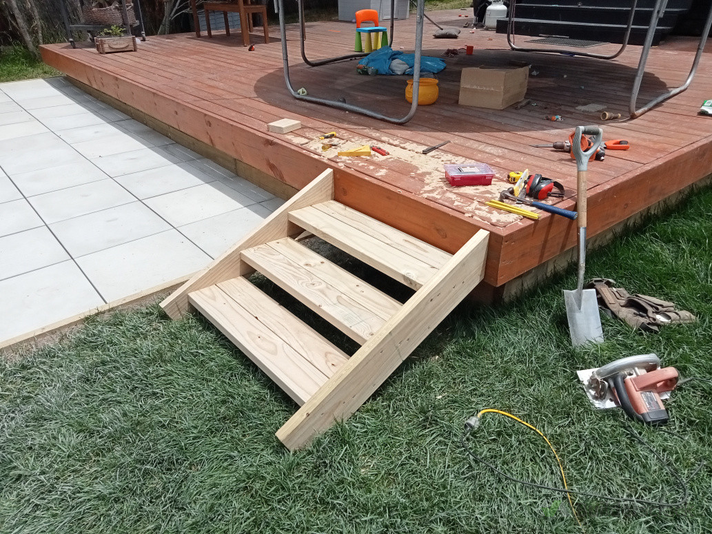 New steps and pavers