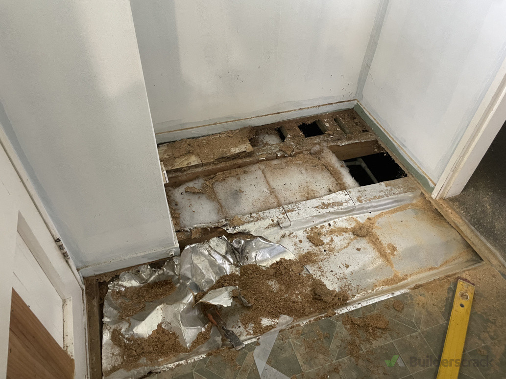 Floor replacement: Before