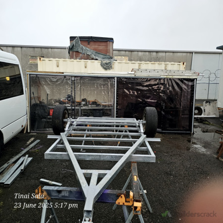 Fabricate and weld new trailer for a customer.