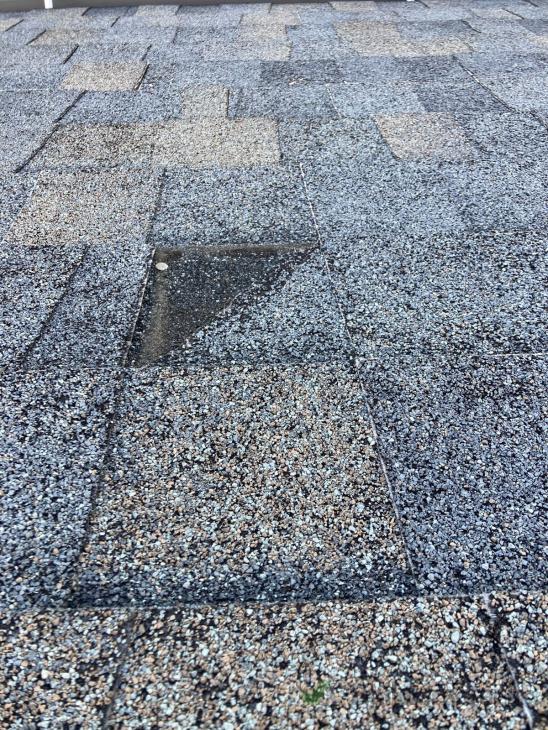 Asphalt roof tile repair (#1125793) | Builderscrack
