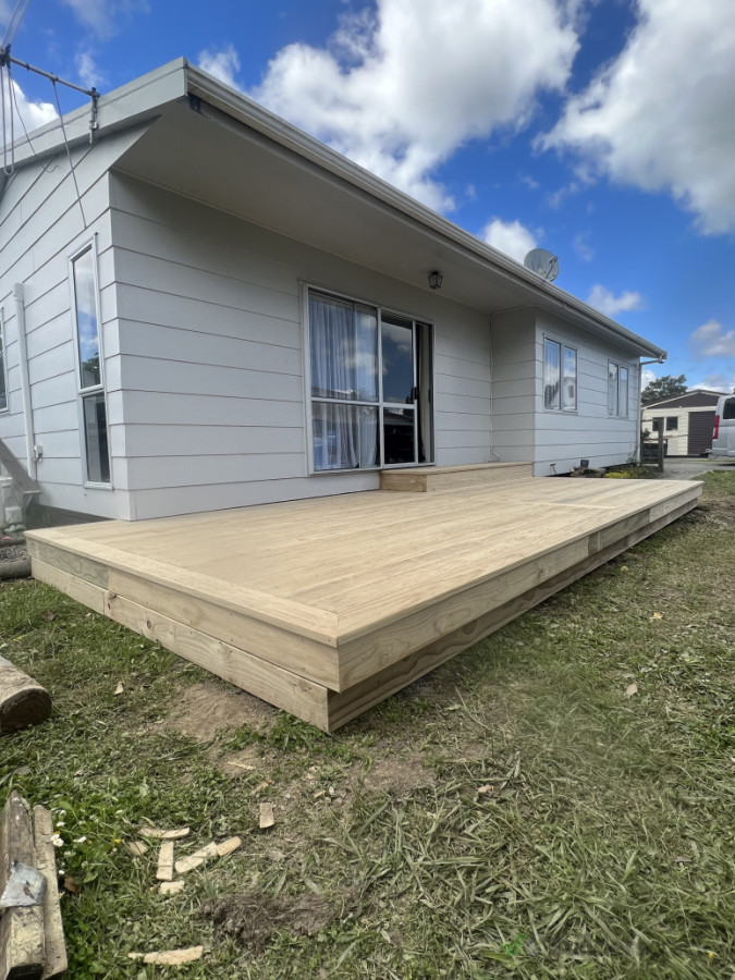 3m x 8m decking for spa pool