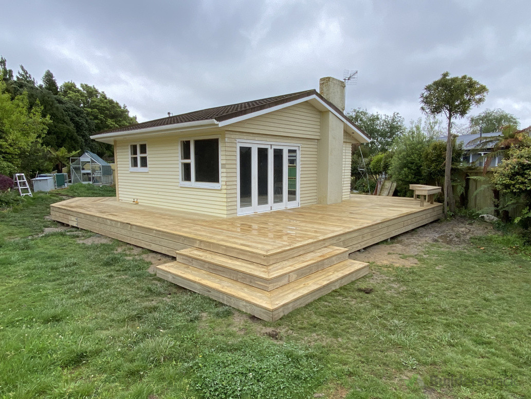 new decking for outdoor area