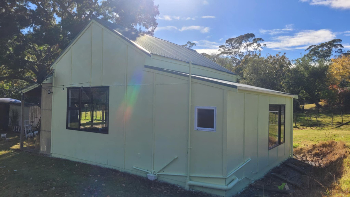 Barn transformed with unique colour