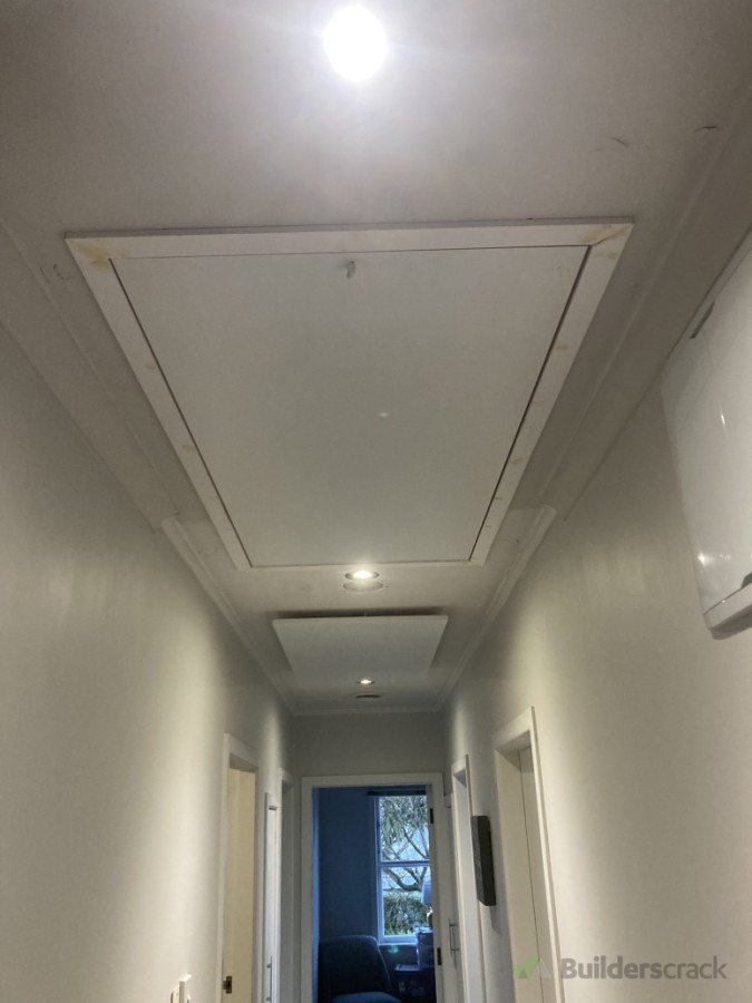 Attic stairs installed