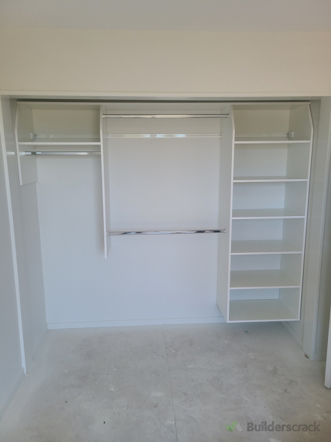 Wardrobes installation.