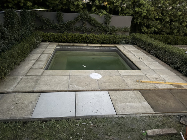 Pavers laid