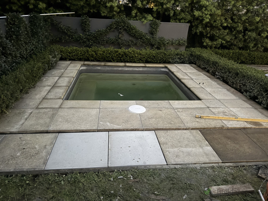 Pavers laid