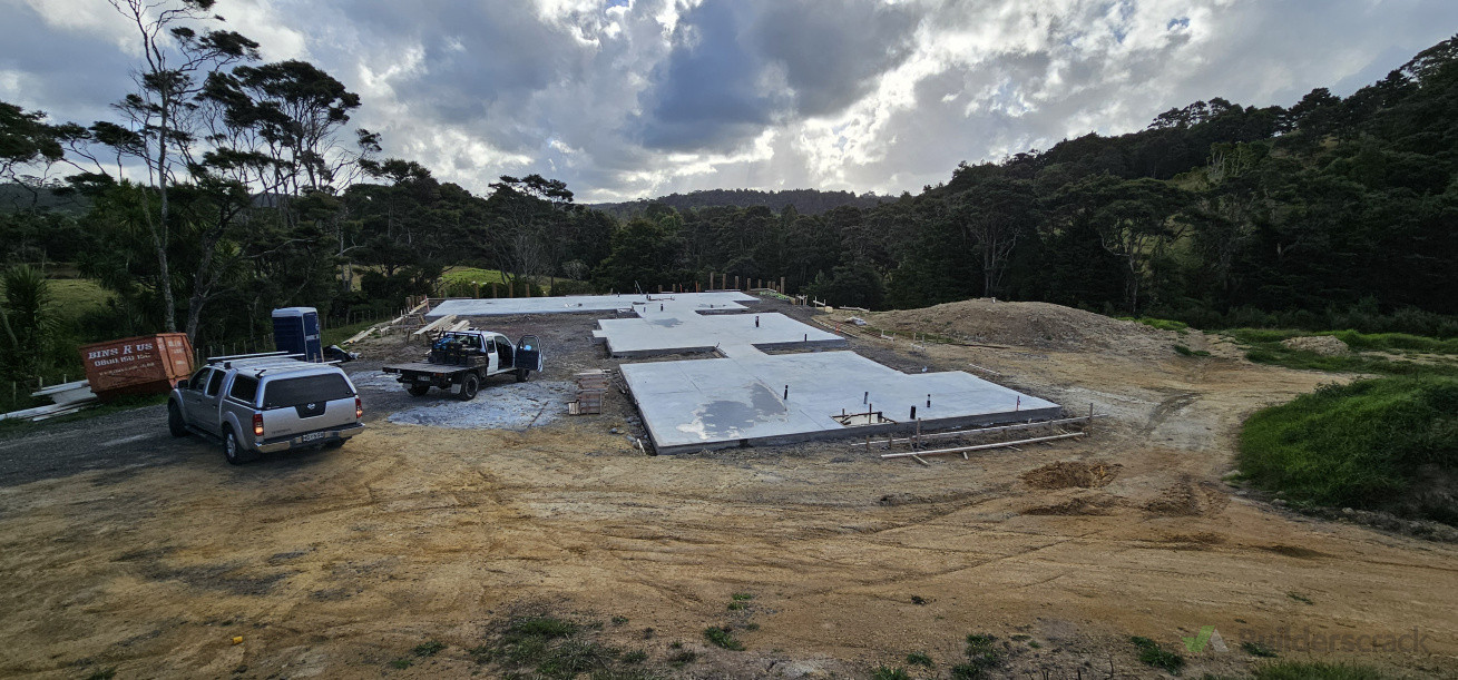 foundation of 343m^2 house