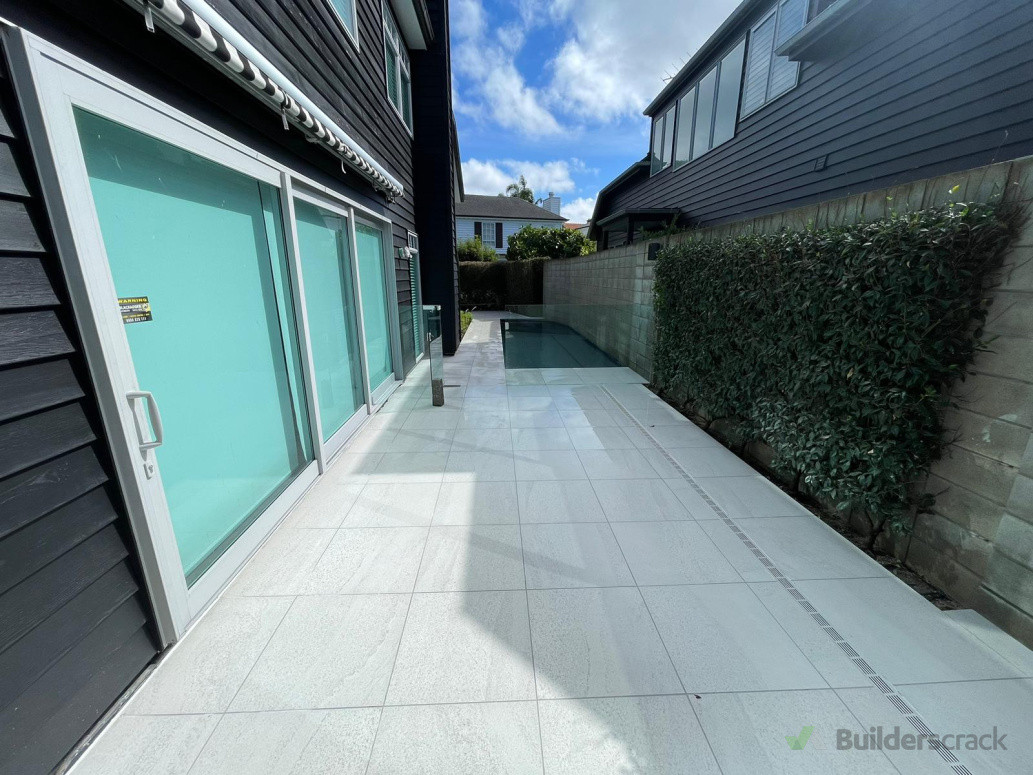 Patio paving, pool copings