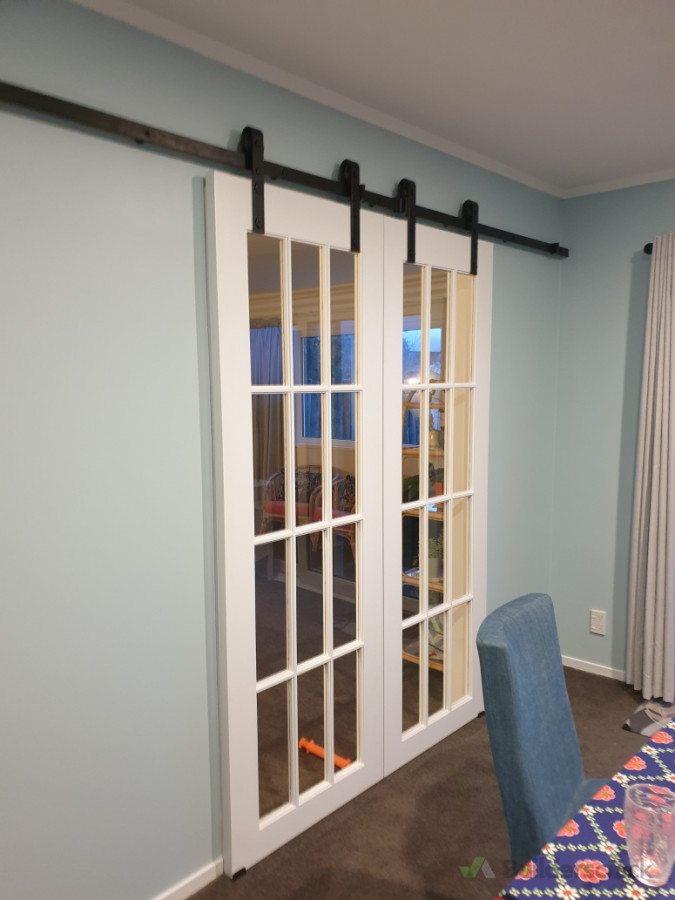 Internal double french doors in churton park
