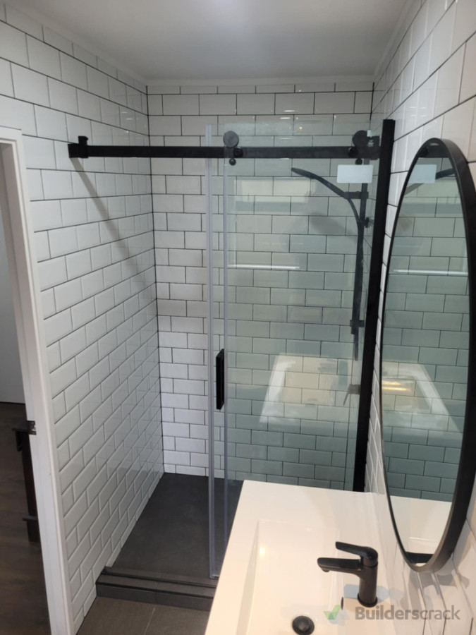 Bathroom renovations demolition , tiling , fixtures, fitting and electrical all complete by Mersey construction