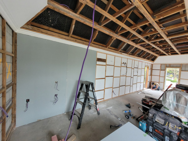 Re-line and insulation installation