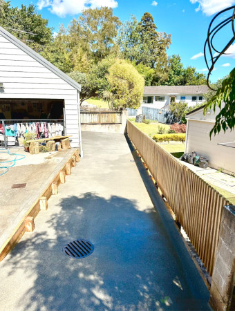 Finished driveway
