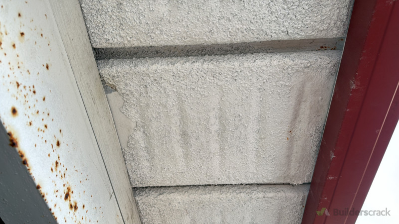 Textured Coating to garage soffit