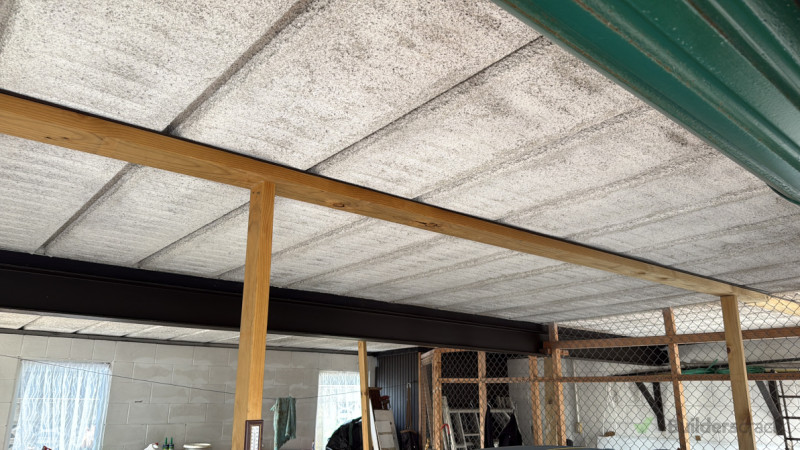 Textured Coating to garage ceiling