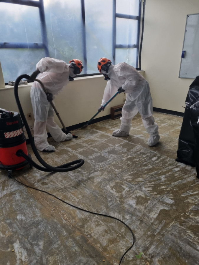 B-Class floor tile removal