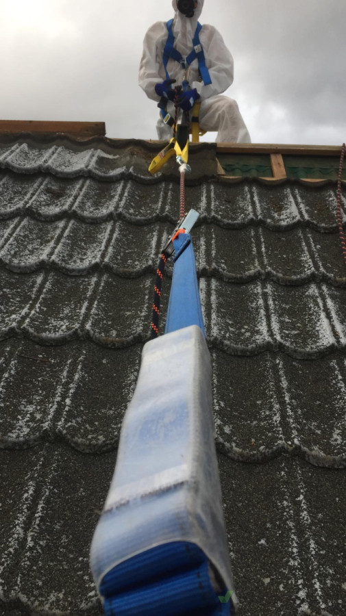 Decramastic roof removal
