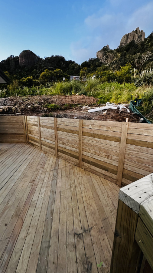 Deck and fencing