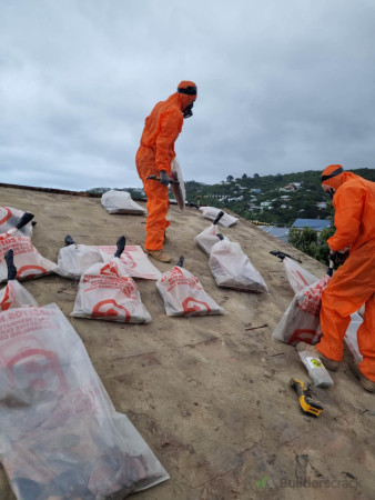 Tiles removal in progress