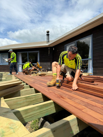 Substructure reinforced, deck extended by around 2m