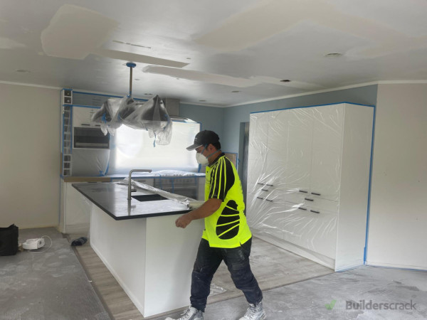 Progress: Ceiling cracks are stopped,