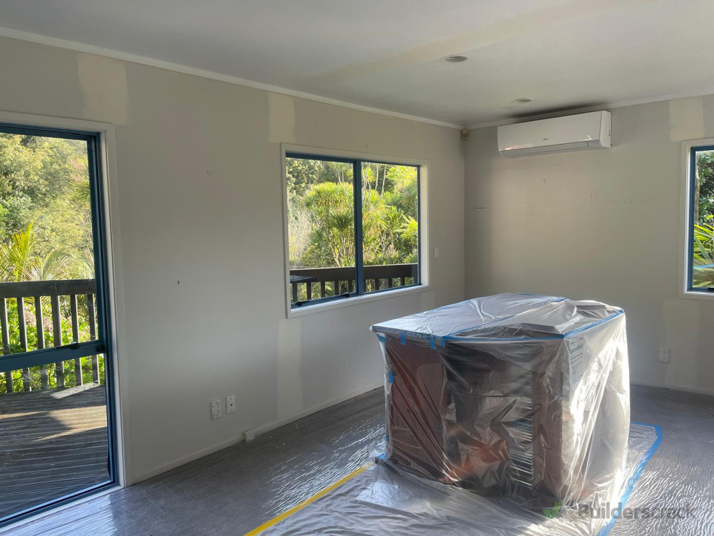 Progress: Ceiling and wall cracks are stopped