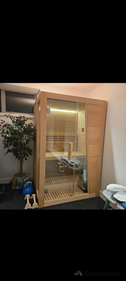 Sauna installation Completed