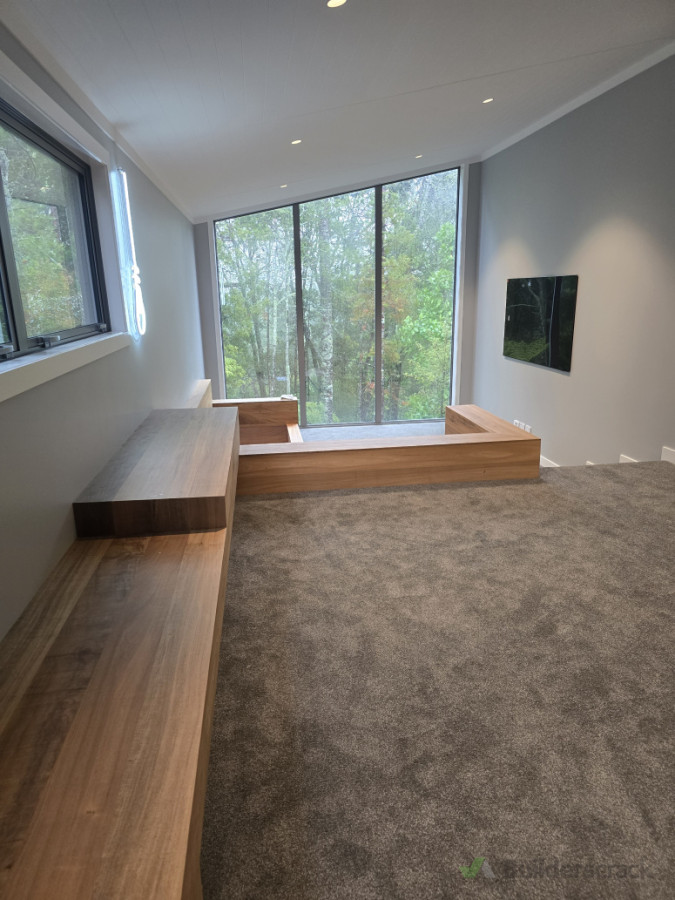 Full House Extension - Raking joinery install and custom bench seat build