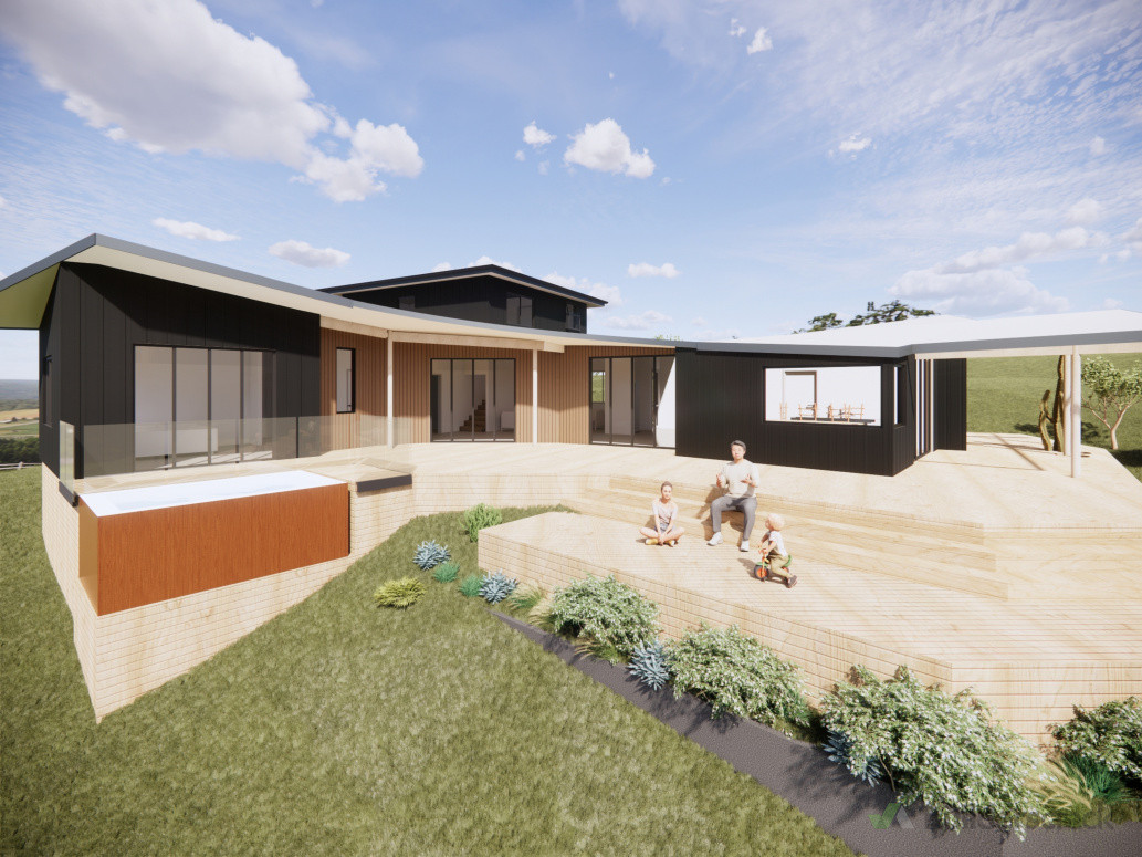 Goat Island Project _Recladding, internal renovation with deck extension