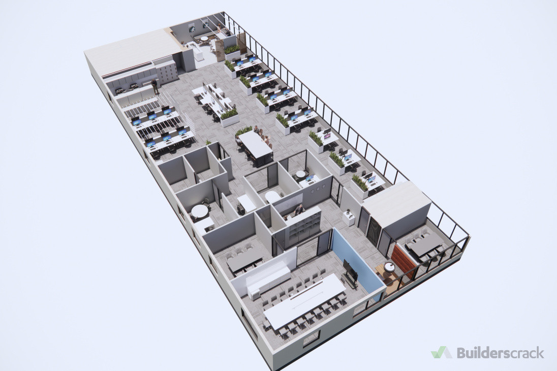 3d Rendering - Bird eye view 1