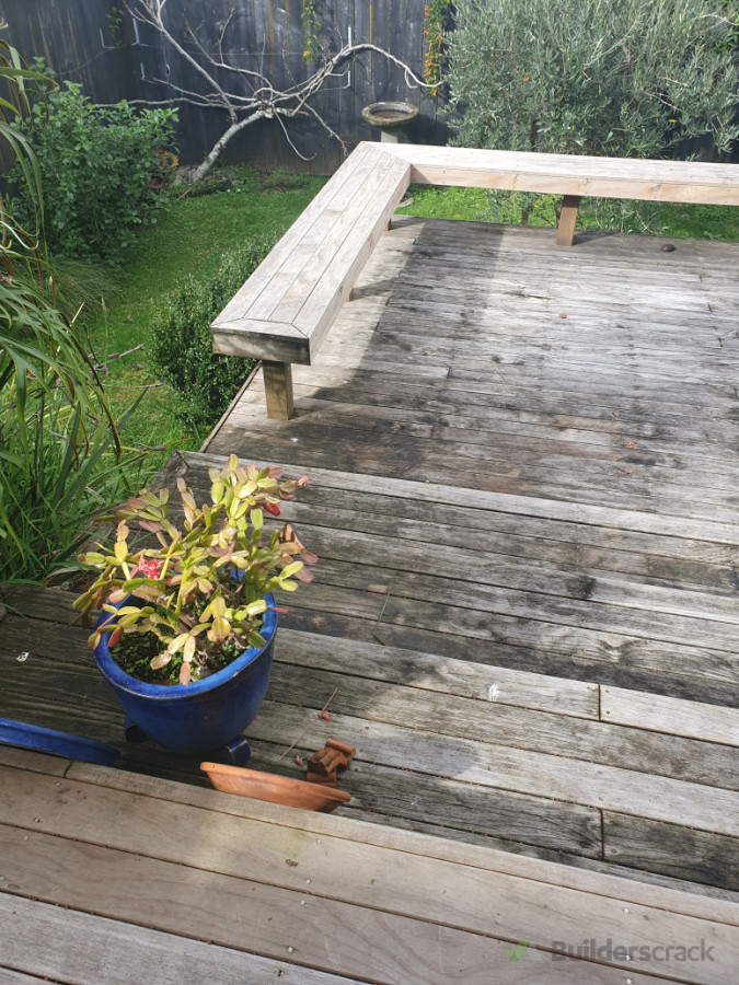 Deck washing before