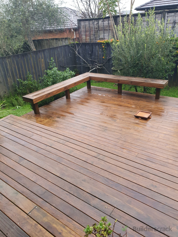 Deck washing after