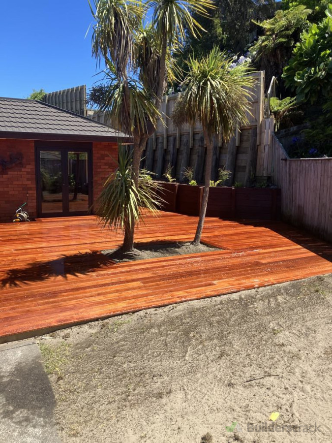 Kwila deck recently completed
