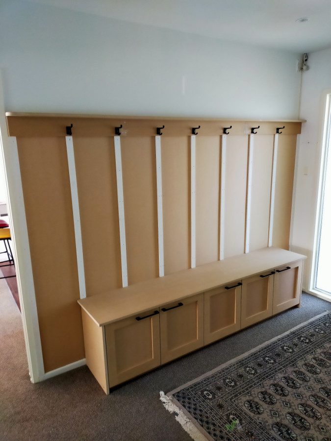 Entry coat rack/storage