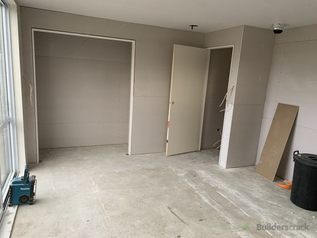 Bedroom gib, ready for plaster.