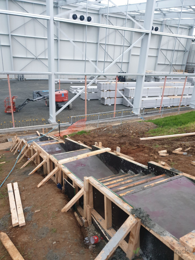 Exposed concrete surface